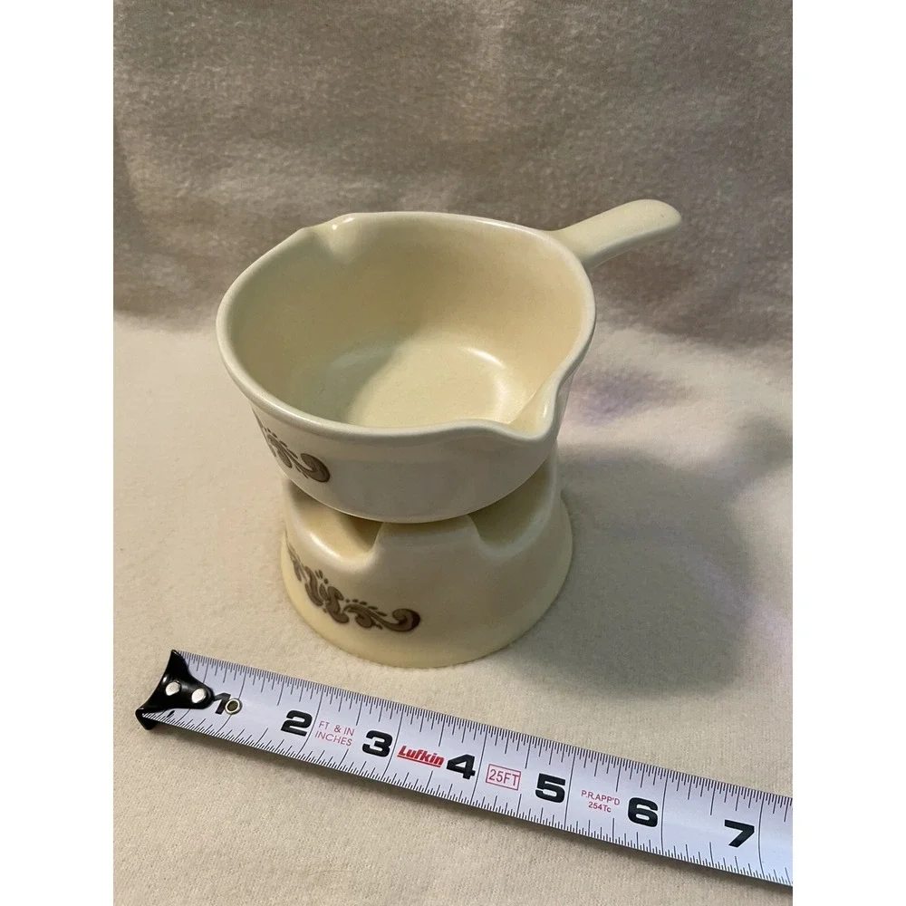 Pfaltzgraff  Village Butter Melter Sauce, Syrup, Wax Warmer Ceramic Kitchen Home